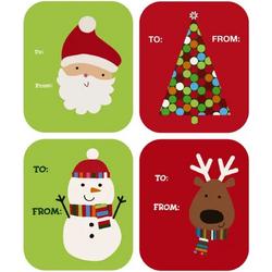 Without Lemons 20 kerst cadeau stickers labels | Kerstlabels 5.8x4.8 cm | 5 Vellen | Set 3 | Feestdagen | Stickers | Sluitstickers | Kerstman | Kerstboom | Rendier | Cadeau | Verpakking | Verzenden |Webshop